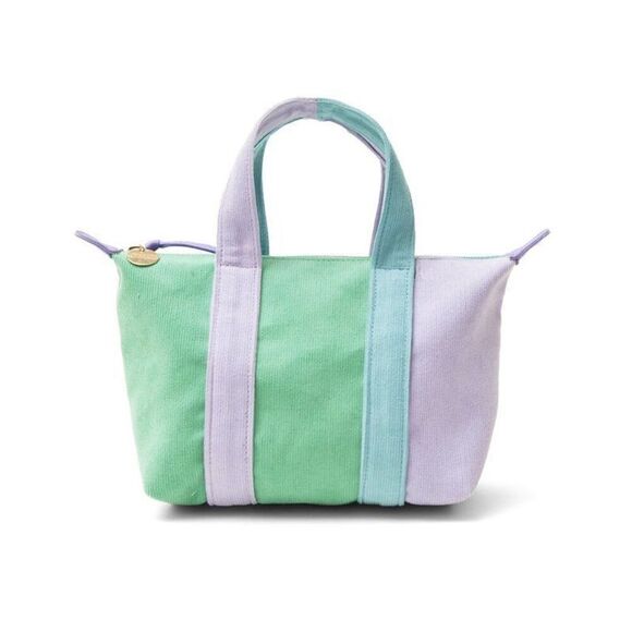 Clare V Handbags - Clare V. Corduroy Bag Lottie Patchwork Pinwhale Mini Tote Handbag